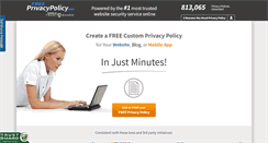 Desktop Screenshot of freeprivacypolicy.com