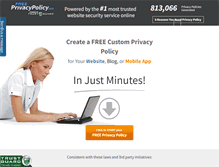 Tablet Screenshot of freeprivacypolicy.com